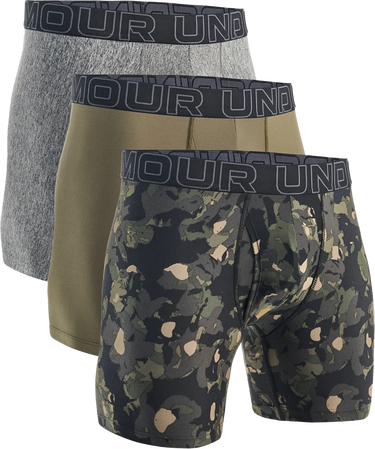 Boksere Under Armour UA Perf Tech Nov 6in Boxer Briefs - 3 Pack Flerfarvet | 1383879-391, 1