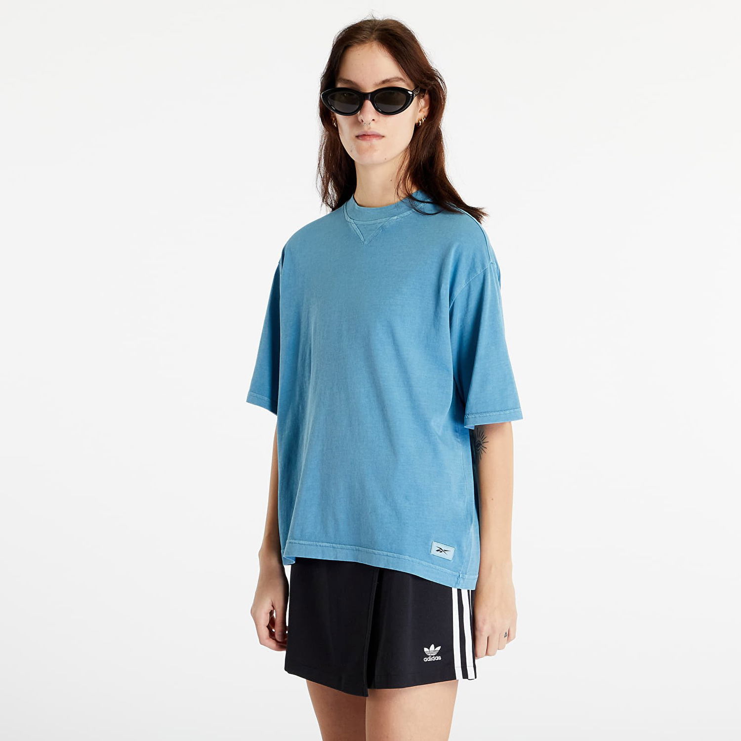 T-shirt Reebok Classics Natural Dye Boxy T-Shirt Blå | HT7857, 0