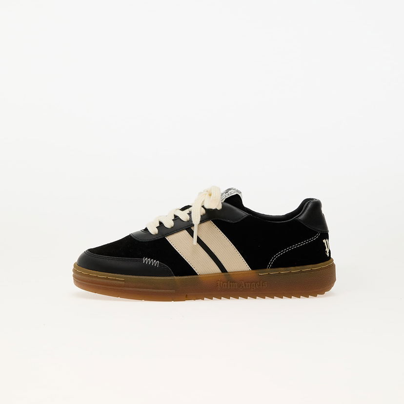 Sneakers og sko Palm Angels University Track Black Beige Sort | PBIA016S25LEA0011061