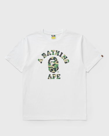 T-shirt BAPE ABC CAMO COLLEGE T-shirt Hvid | 001TEK801005MWH0, 0