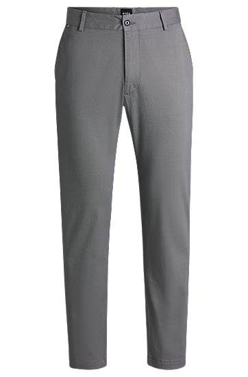 Bukser BOSS Regular Fit Stretch Cotton Trousers Grå | 50540906