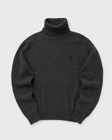 Sweater AMI AMI De Coeur Turtle Neck Sweater Grå | HKS831.005-020, 0