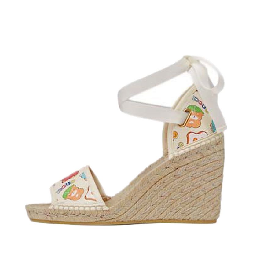 Sneakers og sko Gucci Animal Print Espadrille White Multi (Women's) Beige | 737512 AABVV 9742