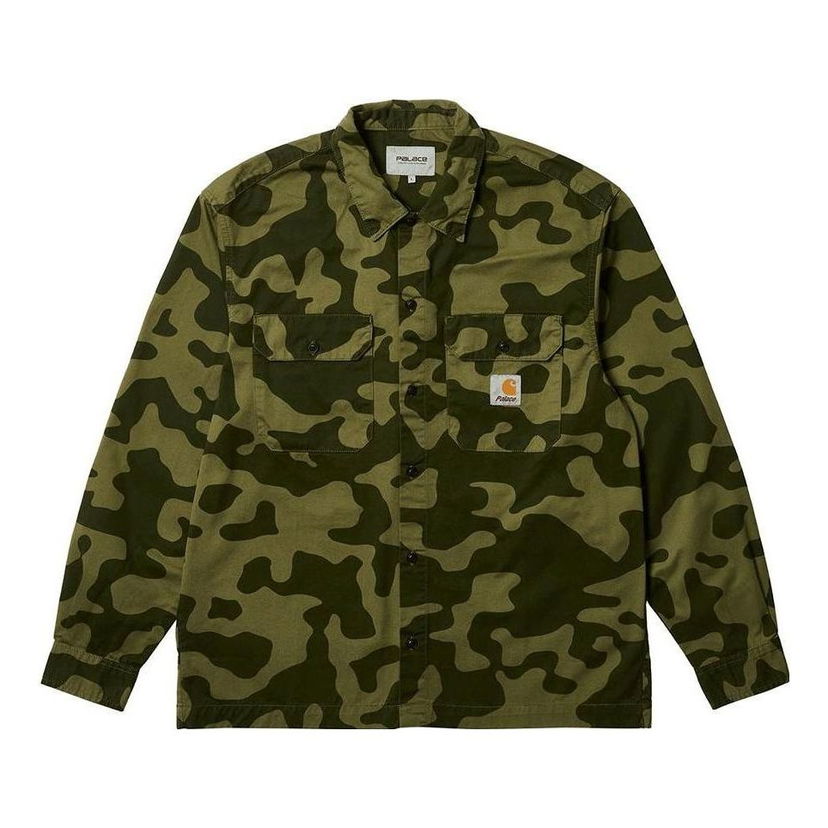 Skjorte Palace Camouflage Print Shirt Grøn | I032716-GREEN