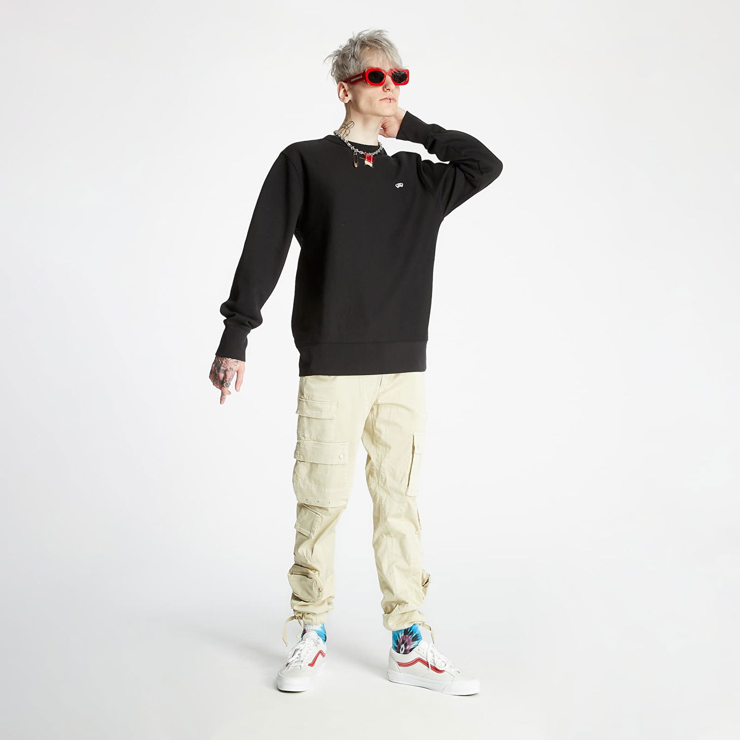 Sweatshirt Vans Vault OG Crew Fleece Sort | VN0A5FFCBLK1, 1