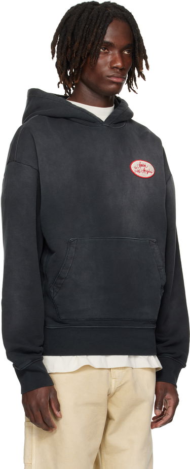 Sweatshirt AMIRI AMIRI Station Patch Oversized Hoodie Sort | AMJYHD1119, 1