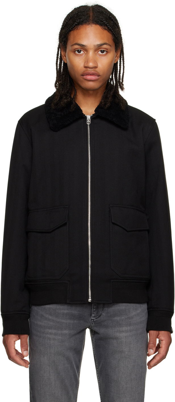 Bomberjakke rag & bone Dorset Bomber Jacket Sort | MBW23F2385LRML