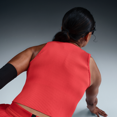 Solbriller Nike Dri-FIT ADV AeroSwift Cropped Running Tank Sort | FN2713-696, 2