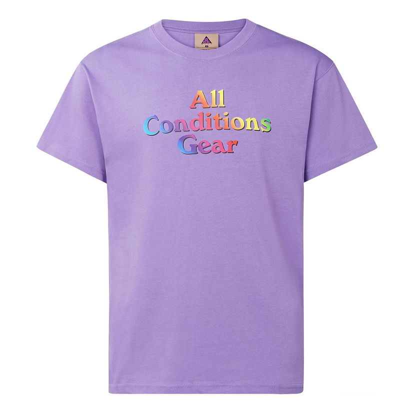 T-shirt Nike ACG ACG Alphabet Logo T-Shirt Lilla | CV7548-583