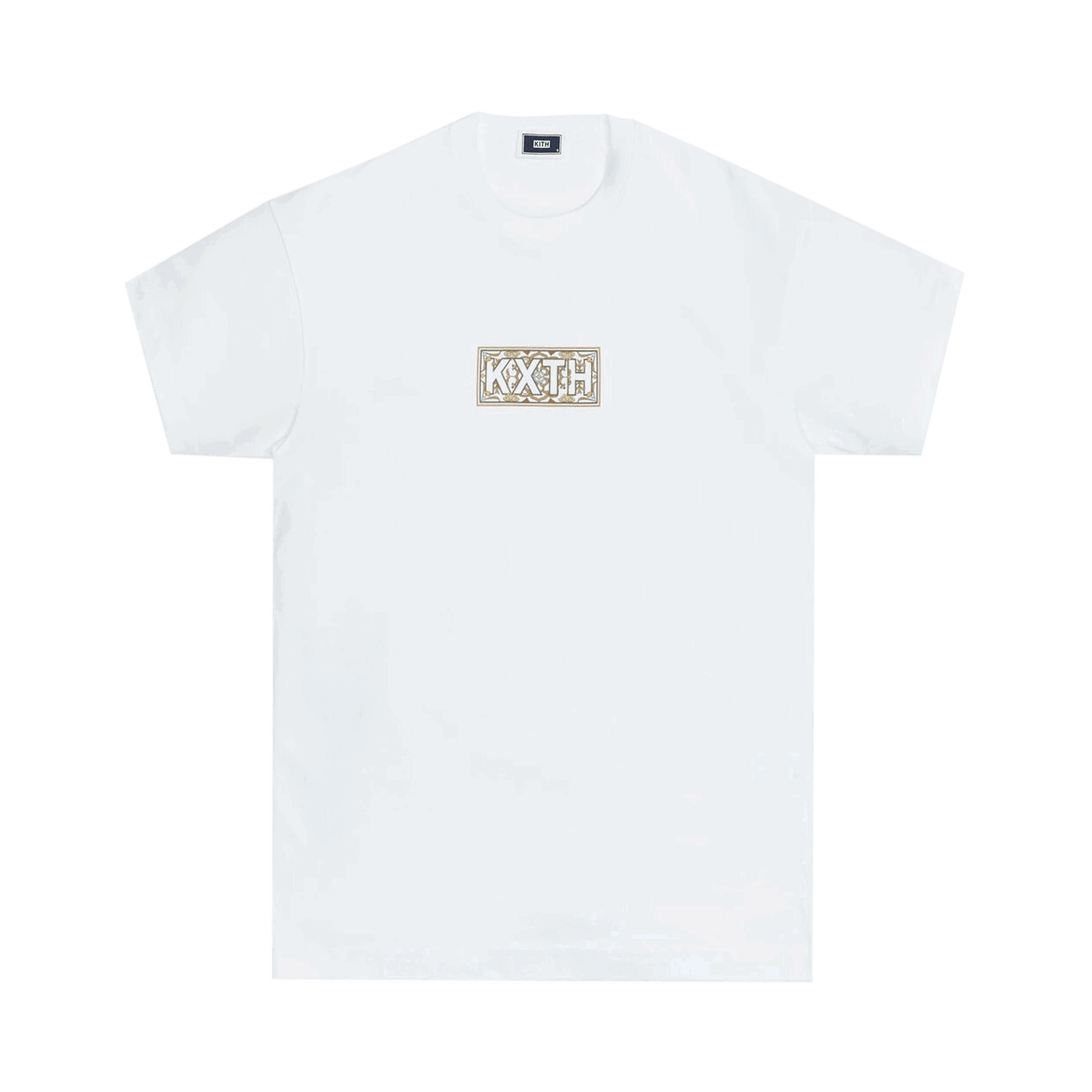 T-shirt KITH Moroccan Tile Classic Logo Tee Hvid | KH030132 101, 0