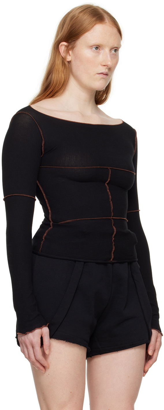 Sweater Baserange Baserange Cinder Long Sleeve T-Shirt Sort | TOCL-RB-SU24, 1