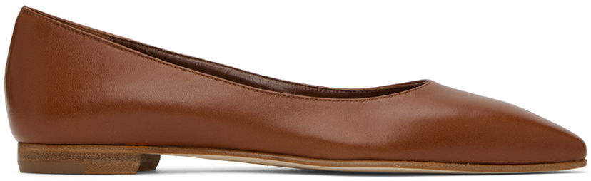 Kjole Manolo Blahnik Manolo Blahnik Gelista Ballerina Flats Brun | 221-0950