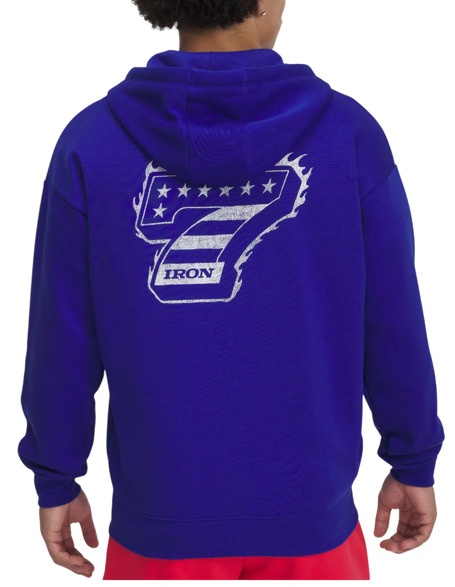 Sweatshirt Under Armour Under Armour Project Rock Icon Fleece Full-Zip Hoodie Blå | 1389914-400, 1
