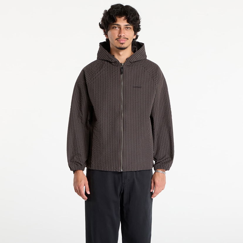 Jakke GRAMICCI Gramicci Northside Plaid Hooded Jacket Brun | G5FM-J009 DEEP BROWN