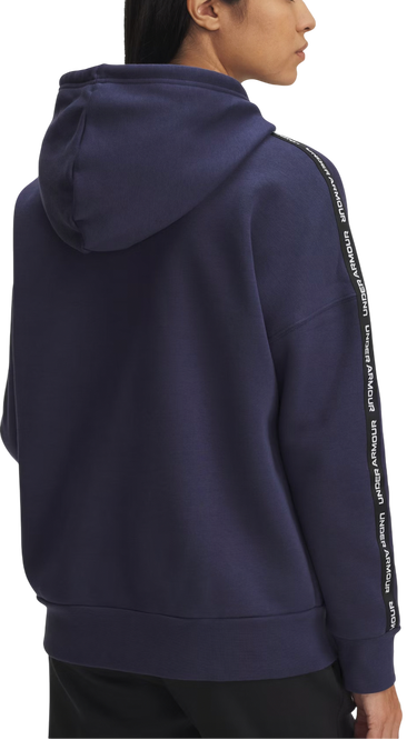 Sweatshirt Under Armour Hoodie Icon Fleece Taped Mørkeblå | 6003708-403, 1