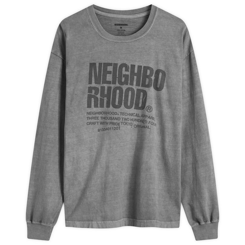 T-shirt Neighborhood LS-11 Graphic Long Sleeve T-Shirt Grå | 242PCNH-LT11-GRY