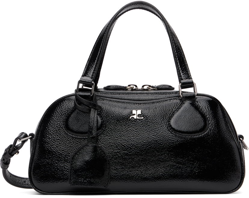 Håndtaske Courrèges Courrèges Bowling Bag Sort | 325GSA167CR0043