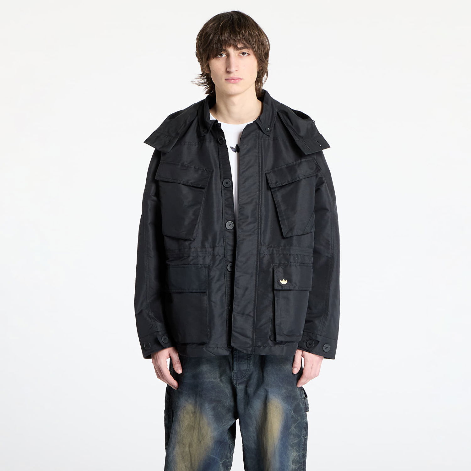 Parka adidas Originals Hooded Field Jacket Sort | IZ3182, 0