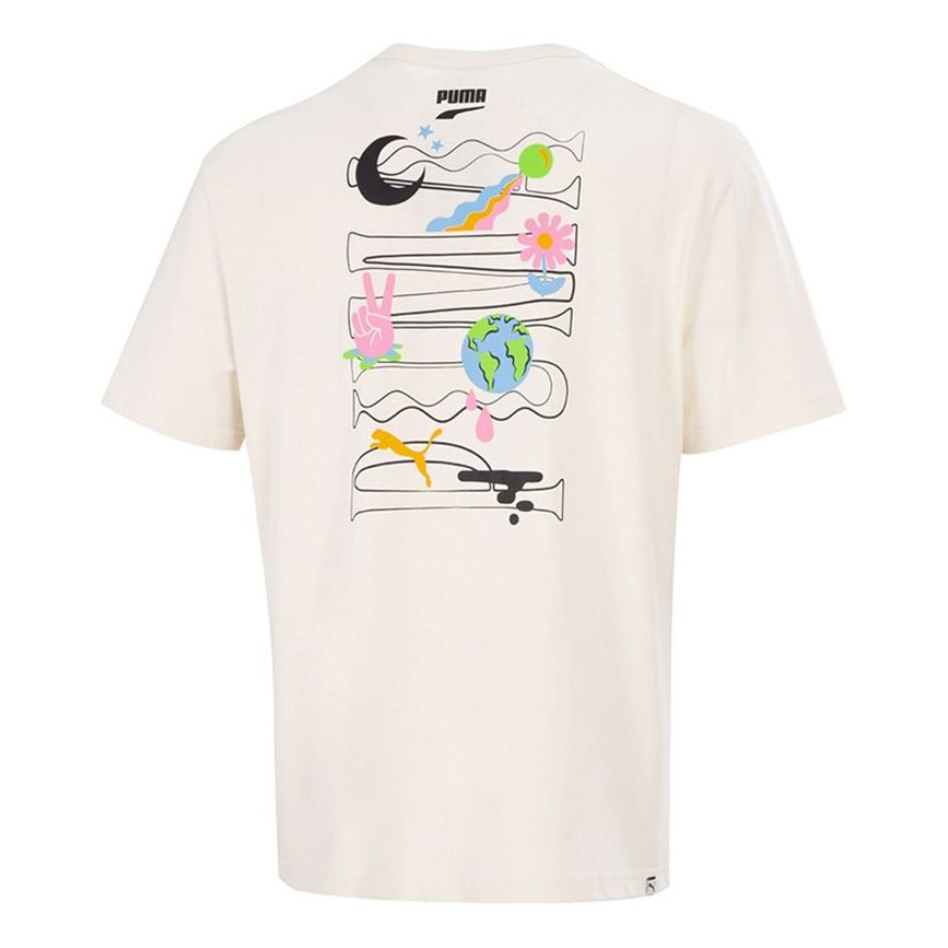T-shirt Puma Sports Graphic T-Shirt Beige | 533039-73, 0