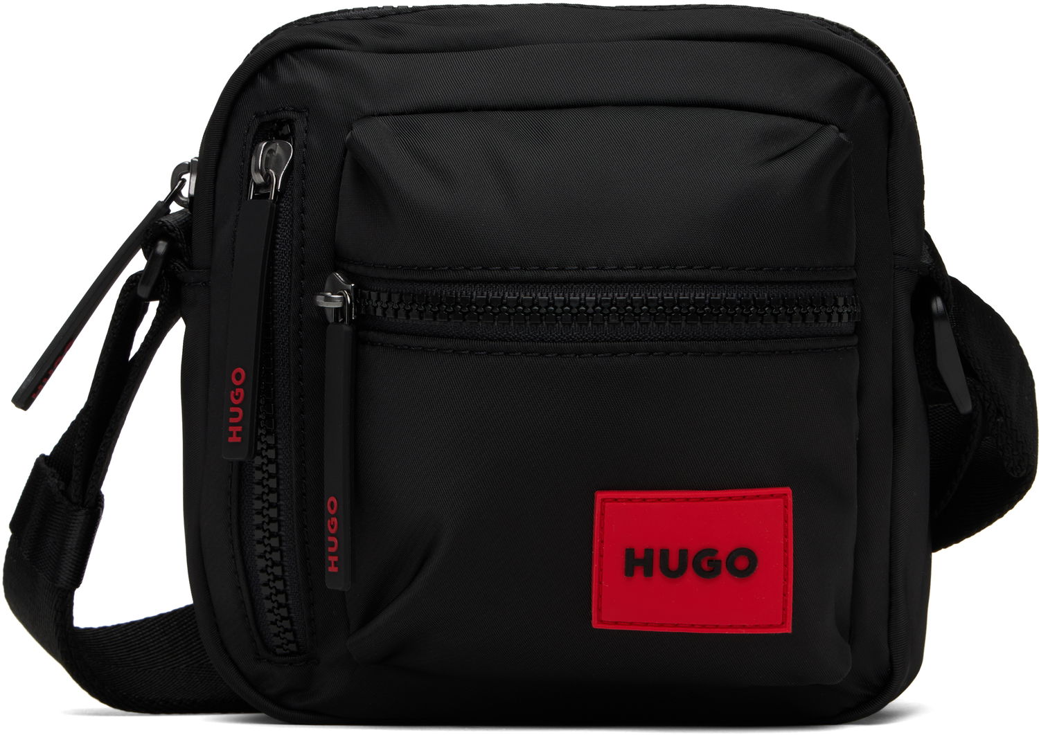 Skuldertaske BOSS HUGO Logo Patch Crossbody Bag Sort | 50535643, 0