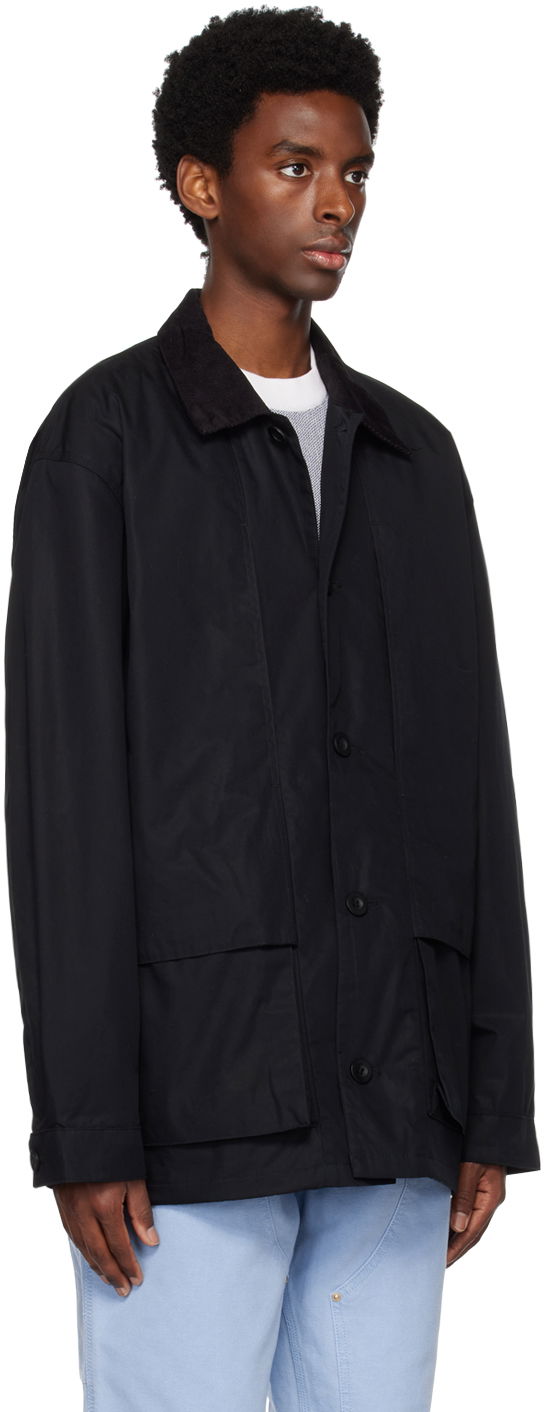 Jakke Carhartt WIP Corduroy Collar Cotton Jacket Sort | I031355, 1