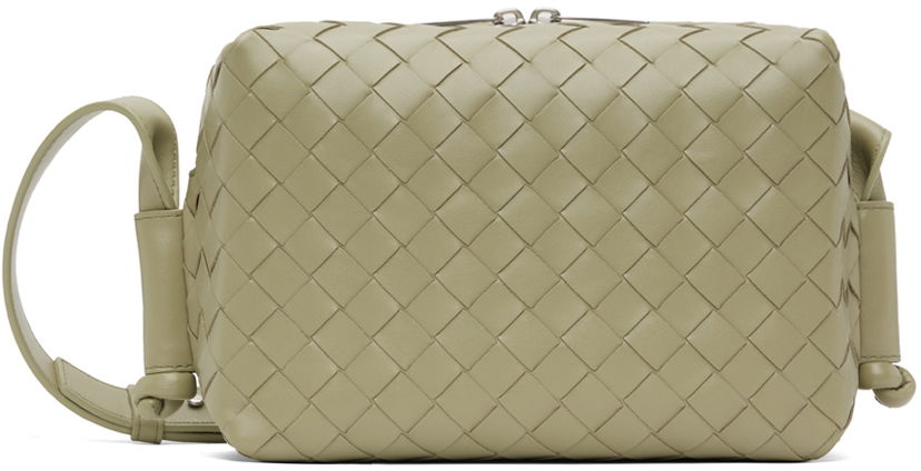 Skuldertaske Bottega Veneta Bottega Veneta Small Loop Messenger Bag Grøn | 755774 V2HL1