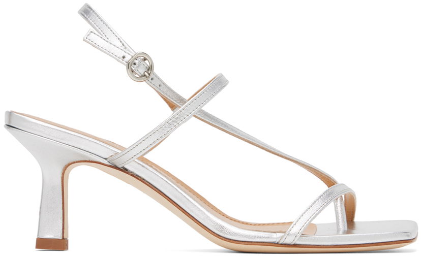 Tilbehør Aeyde Aeyde Elise Heeled Sandals Metalisk | A11-HS-ASTS65CI-0121-920-007