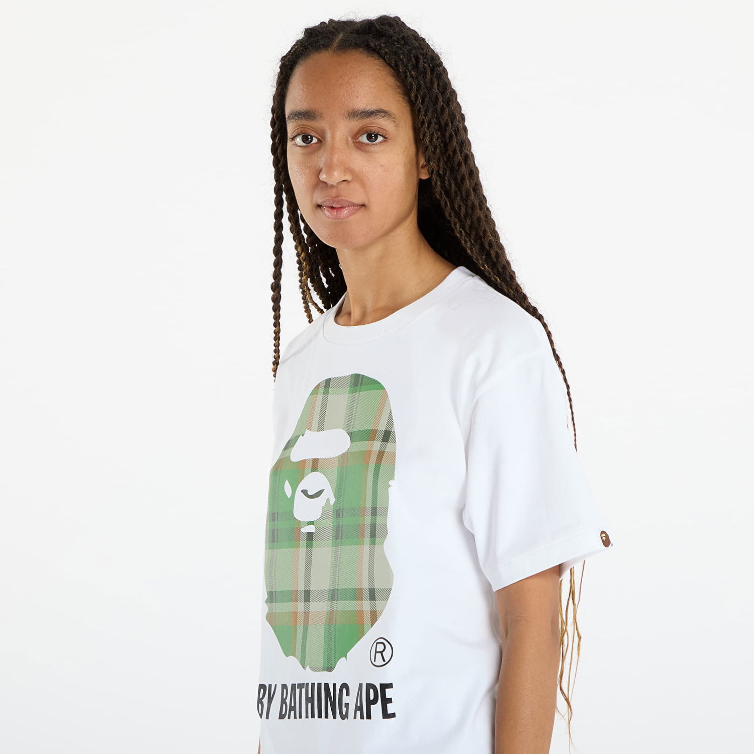 T-shirt BAPE T-Shirt Bape Check By Bathing Ape Hvid | 001TEL801022MWH0, 1