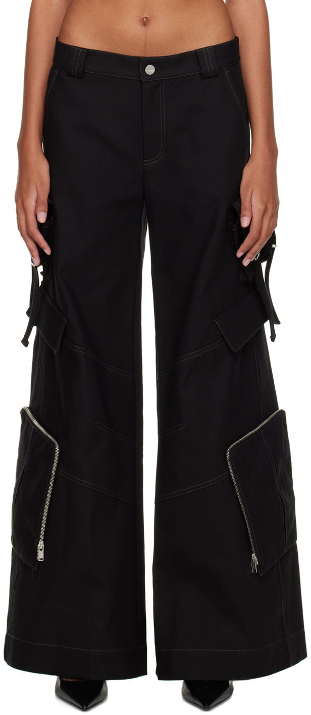 Cargo bukser Dion Lee Dion Lee Multi-Pocket Cargo Trousers Sort | C2076F22