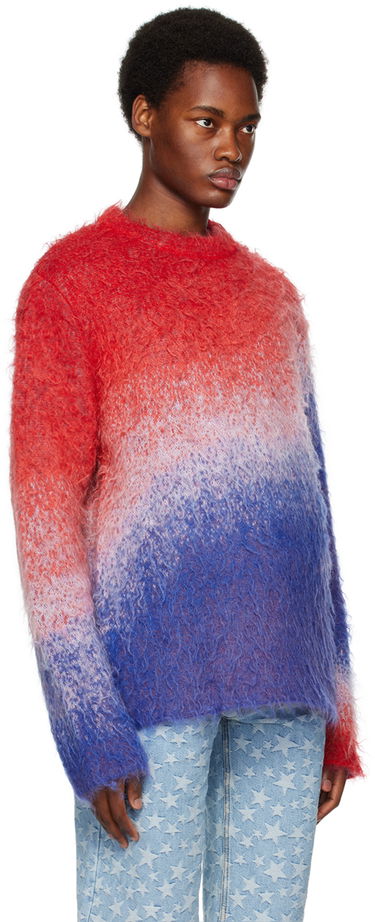 Sweater ERL ERL Gradient Knit Sweater Rød | ERL06N005, 3