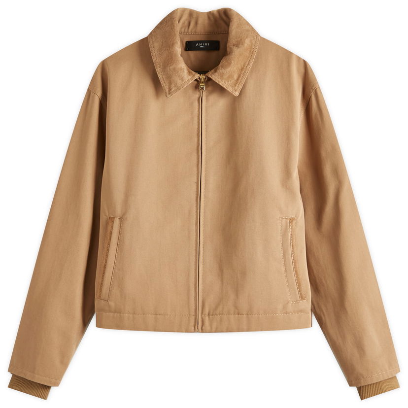 Bomberjakke AMIRI AMIRI Quad Work Jacket, Size Large Brun | AWOUWJ1011