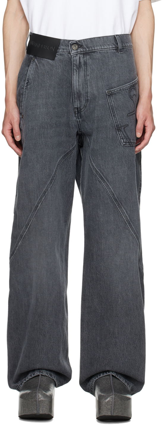 Jeans JW Anderson JW Anderson Twisted Workwear Jeans Grå | DT0068-PG1195