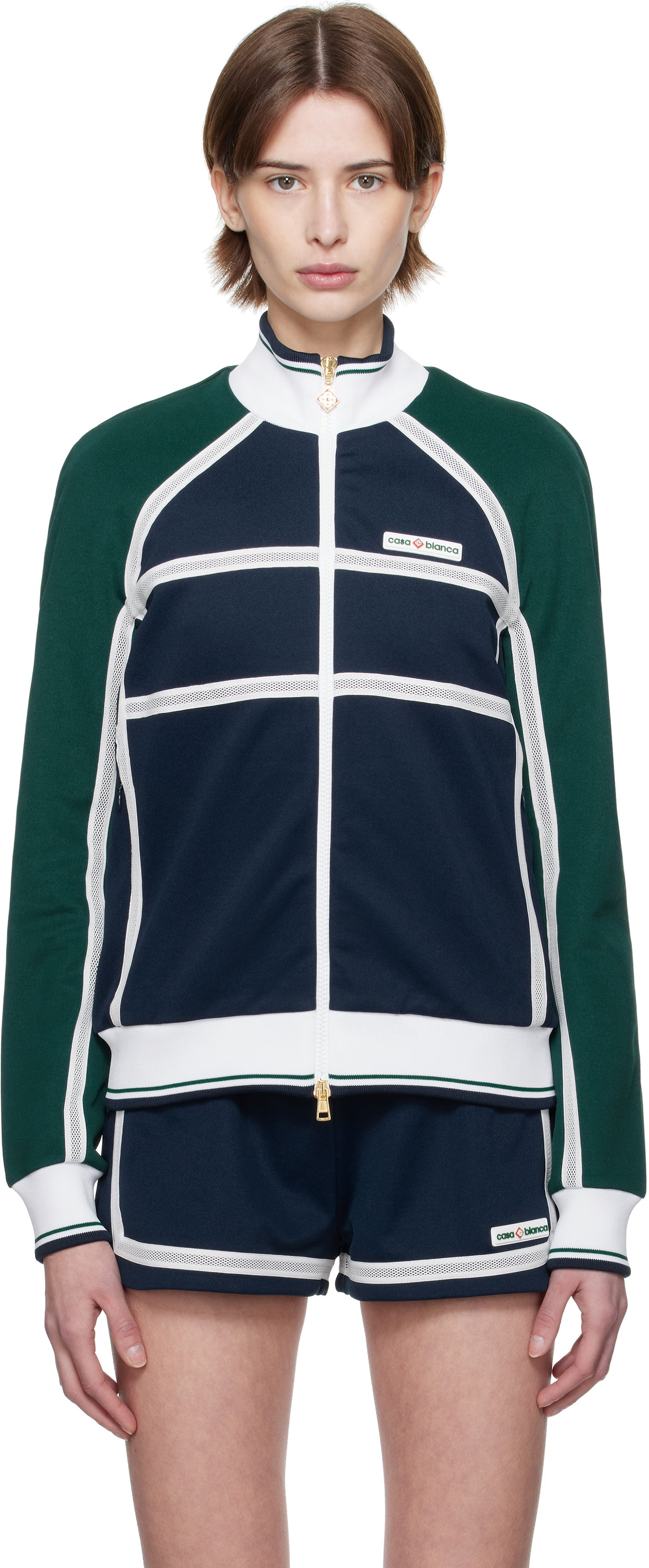 Træningsdragt Casablanca Casablanca Mesh Tape Track Jacket Flerfarvet | WPS25-JTP-309-01, 0