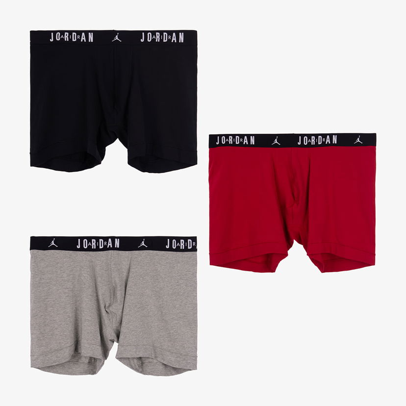 Boksere Jordan Jordan Flight Cotton Core 3-Pack Boxer Briefs Flerfarvet | JM0622-H24