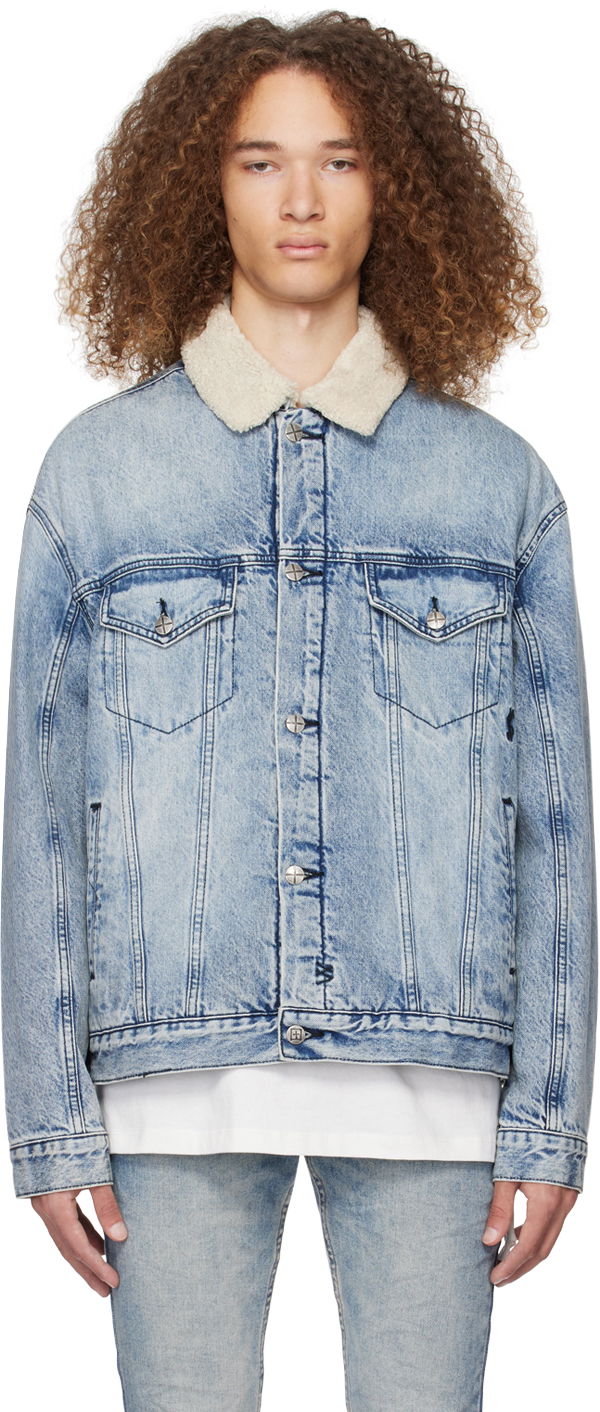 Jakke Ksubi Oh G Denim Jacket Blå | MPS24JK013