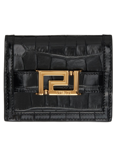 Tegnebog Versace Croc Greca Goddess Wallet Sort | 1008832_1A08724