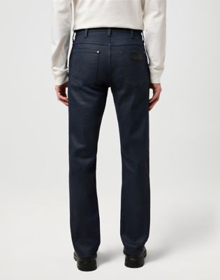 Jeans Wrangler Greensboro High Stretch Straight Coated Jean Mørkeblå | 112370719:42:34, 2