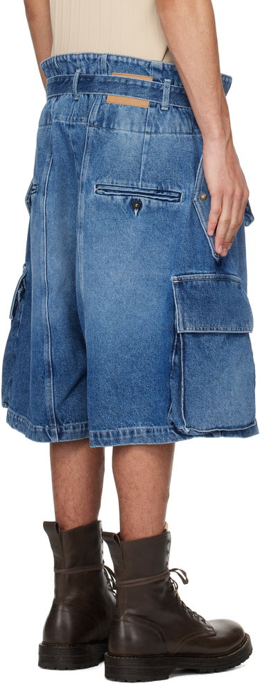 Shorts HED MAYNER Hed Mayner Denim Cargo Shorts Blå | HMMA67025A-HA191, 2