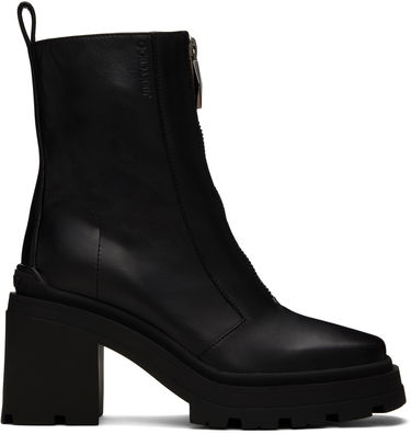 Skopleje Jimmy Choo Jimmy Choo Eugenie 80 Leather Boots Sort | EUGENIE 80 SQM, 0