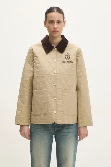 Jakke Sporty & Rich Sporty & Rich Vendome Quilted Jacket Beige | OW008512205BE01, 0