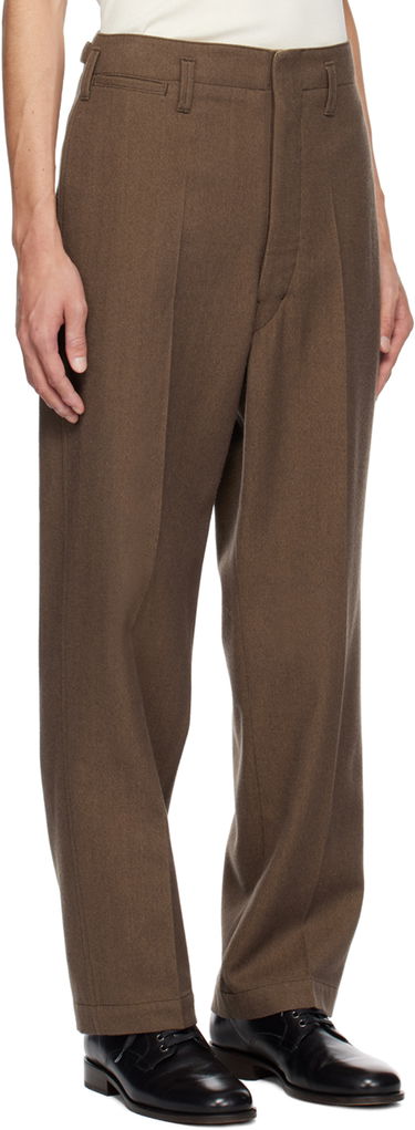 Bukser LEMAIRE LEMAIRE Maxi Trousers Brun | PA1048 LF1108, 1