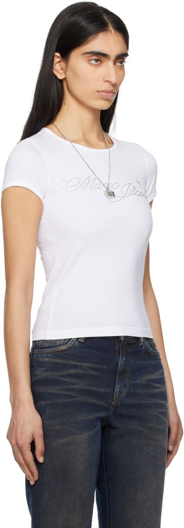 T-shirt Marc Jacobs Marc Jacobs Charm Logo Shrunken T-Shirt Sort | 2S5RTP025C07, 4