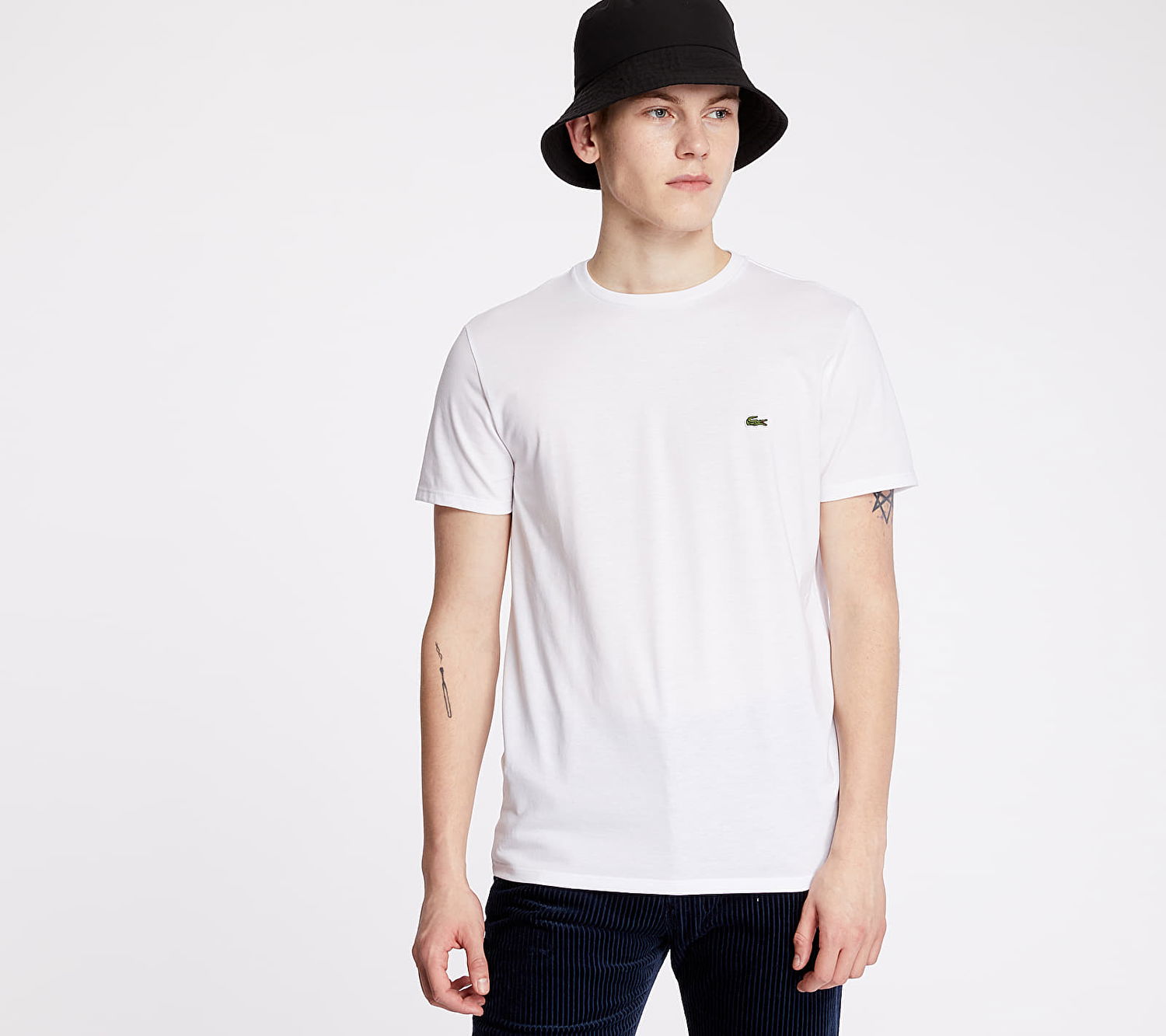 T-shirt Lacoste Pima Tee Hvid | TH6709 00 001, 0