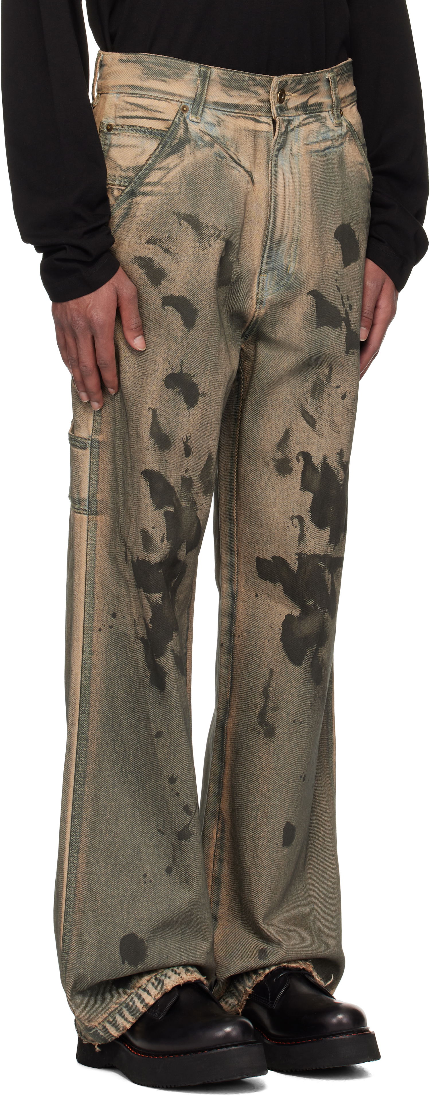 Jeans We11done We11done Carpenter Jeans Grøn | WD-DP3-24-338-M-BG, 1