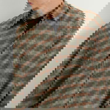 Skjorte OUR LEGACY Our Legacy Borrowed Shirt, Iowa Flannel Check Grøn | M4252BI, 5