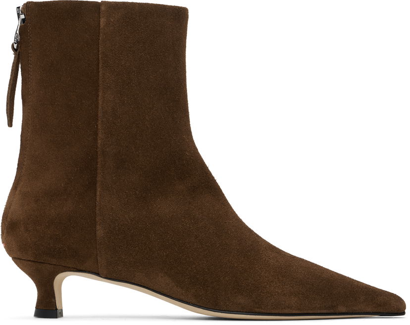 Tøj Aeyde Aeyde Zoe Suede Ankle Boots Brun | A11-AB-ZAZSS35KT-223-990-022