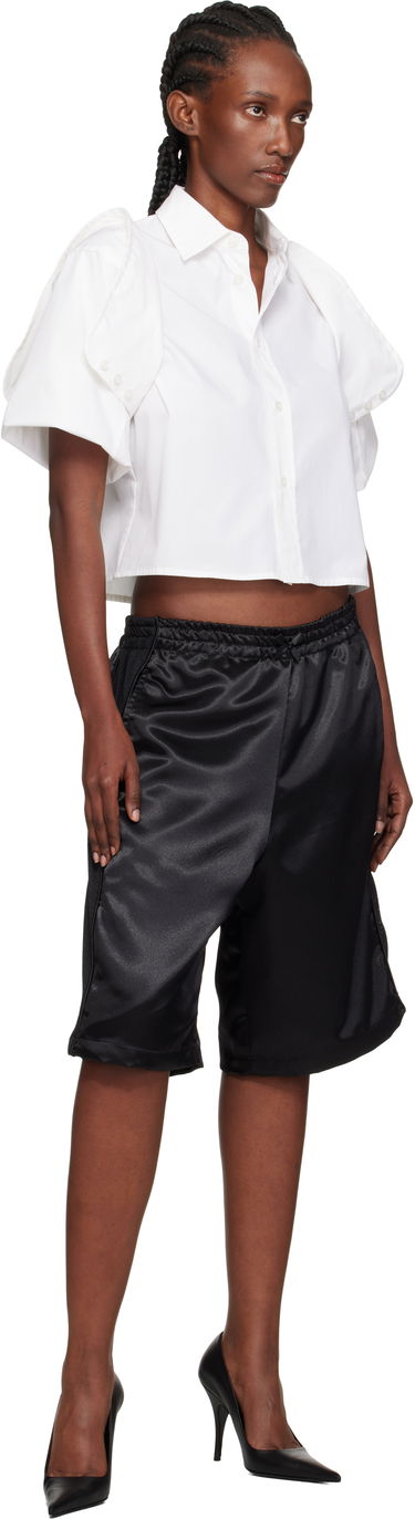 Skjorte Maison Margiela MM6 Maison Margiela Cotton Cropped Shirt Hvid | S52DT0044 M35480, 3