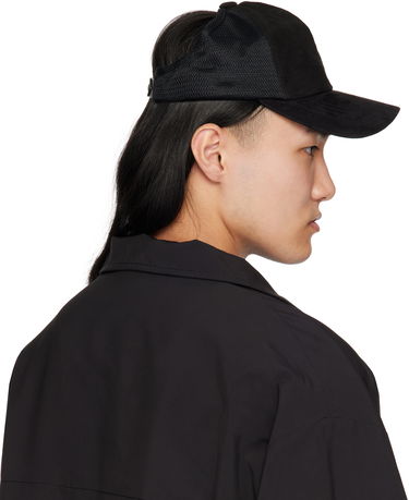 Kasket We11done We11done Suede Logo Cap Sort | WD-AH0-25-429-U-BK, 2