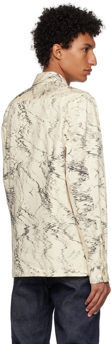 Skjorte Paul Smith Paul Smith Graphic Print Shirt Beige | M1R-009Y-L02096, 2