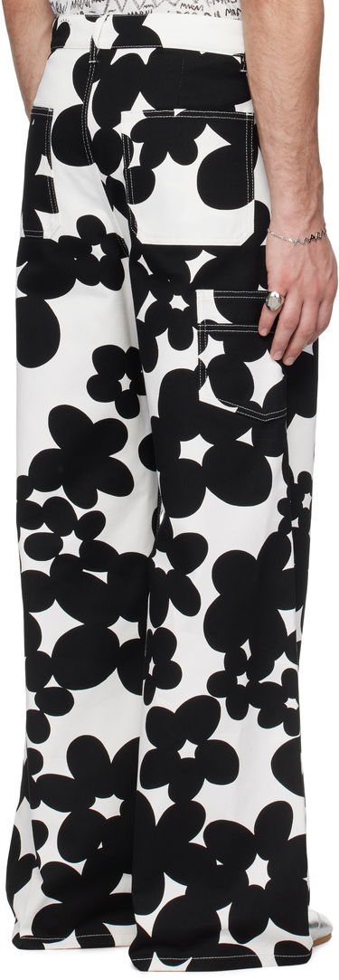 Cargo bukser Marni Marni Dillies Print Cargo Pants Hvid | PUMU0287A0 UTC462, 2